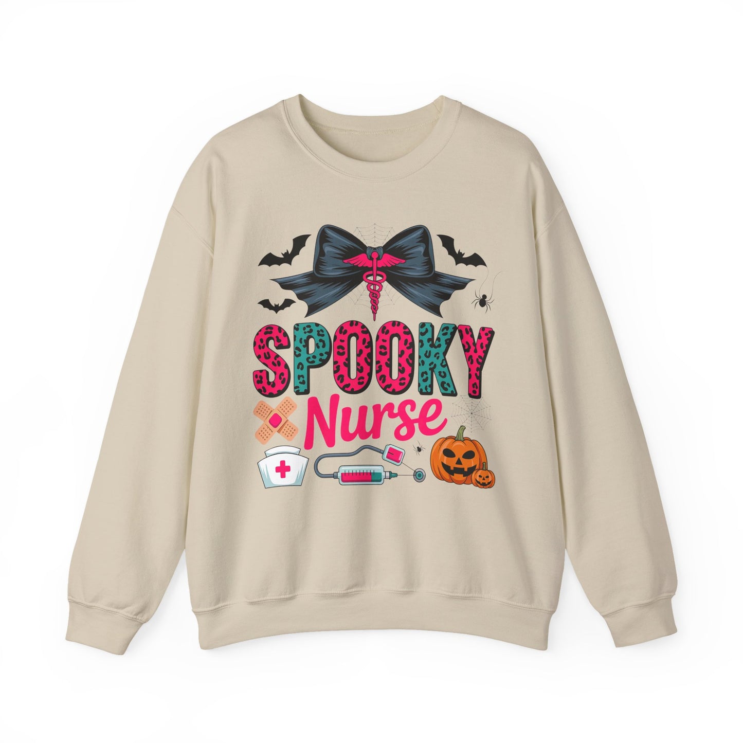 Nurse | Halloween Sweatshirt | Ghost Sweatshirt | Fall Sweatshirt | Pumpkin Sweatshirt | Cozy Sweatshirt | Halloween Top | Halloween Party