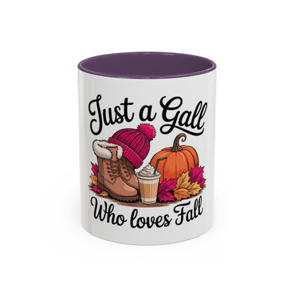 Cute Autumn Coffee Mug | Fall Aesthetic Ceramic Cup | Pumpkin Spice Lover Gift | Accent Coffee Mug  | 11oz
