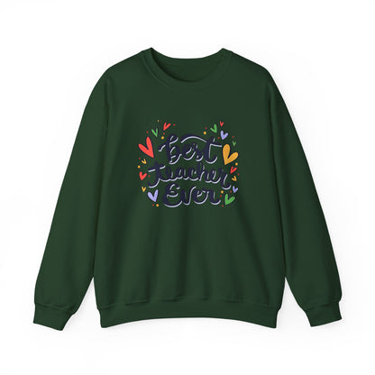 Unisex Best Teacher Ever Sweatshirt | Teacher Gift Crewneck | Appreciation Gift for Teachers | Cute Back to School Sweatshirt
