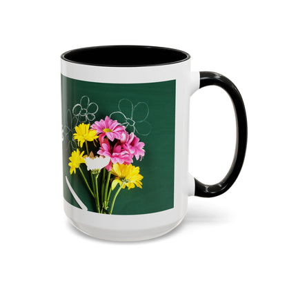Best Teacher Ever Mug | Cute Appreciation Gift for Teachers | Thank You Gift Idea | Accent Coffee Mug | 11oz | 15oz