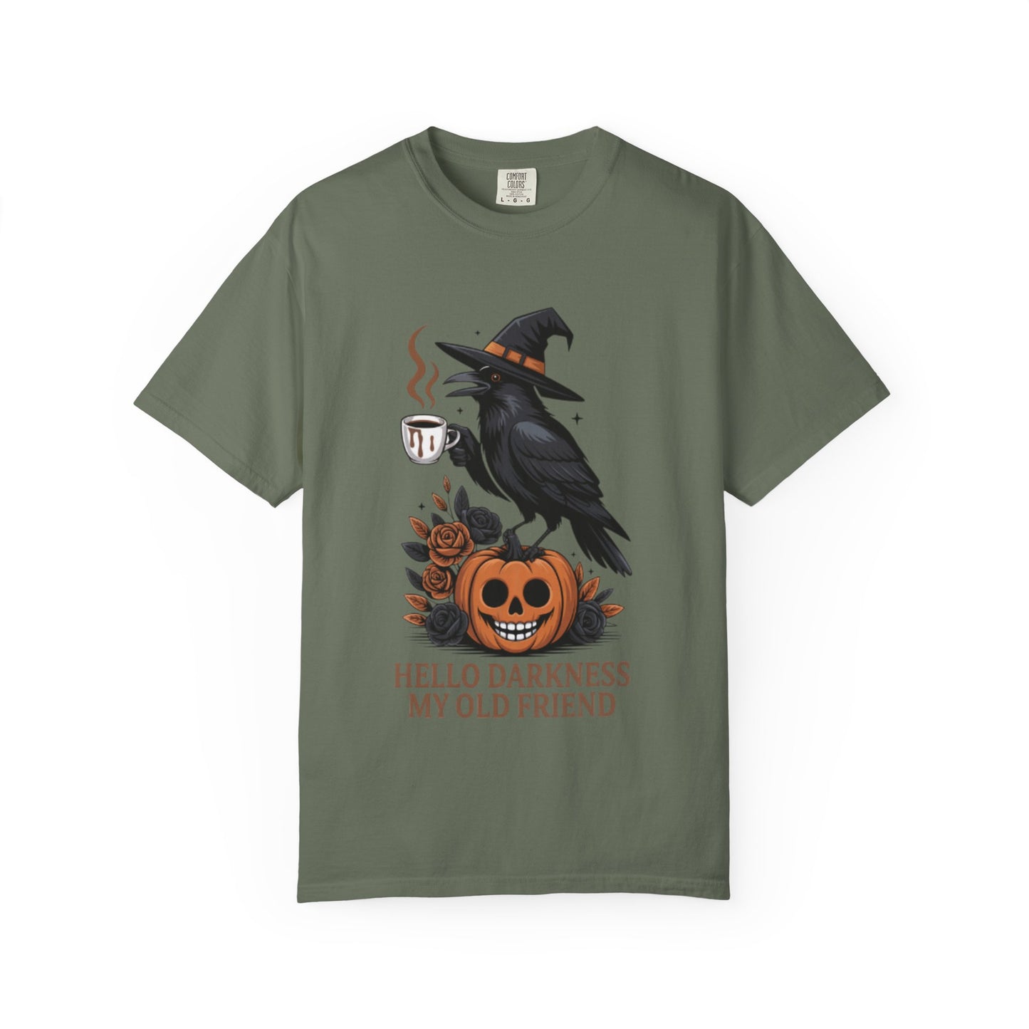 Halloween T-Shirt | Witchy Raven Pumpkin Graphic Tee | Unisex  T-shirt