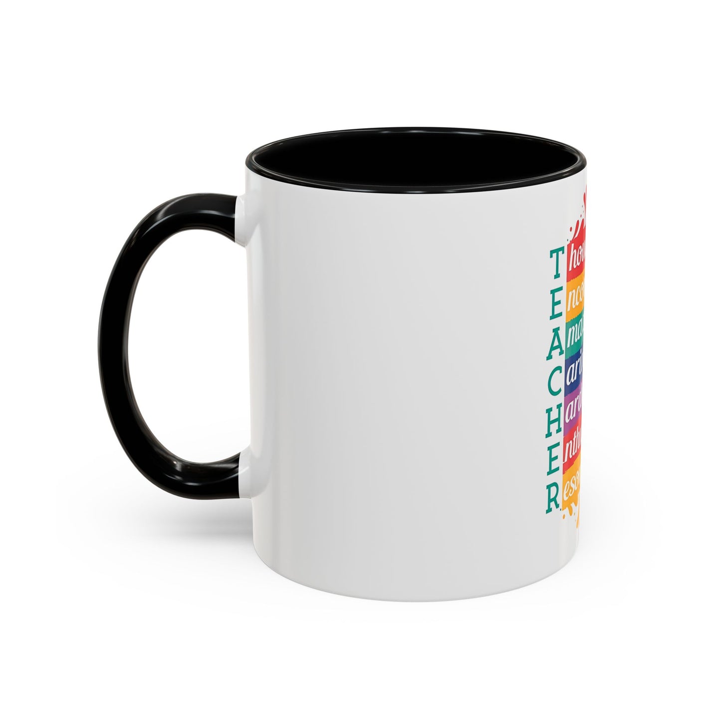 Teacher Appreciation Mug | Inspirational Teacher Gift Coffee Cup |  Classroom Desk Mug for Educators | Teacher Appreciation Coffee Mug | Colorful Acrostic |  Thoughtful | Encouraging | Amazing| 11oz...
