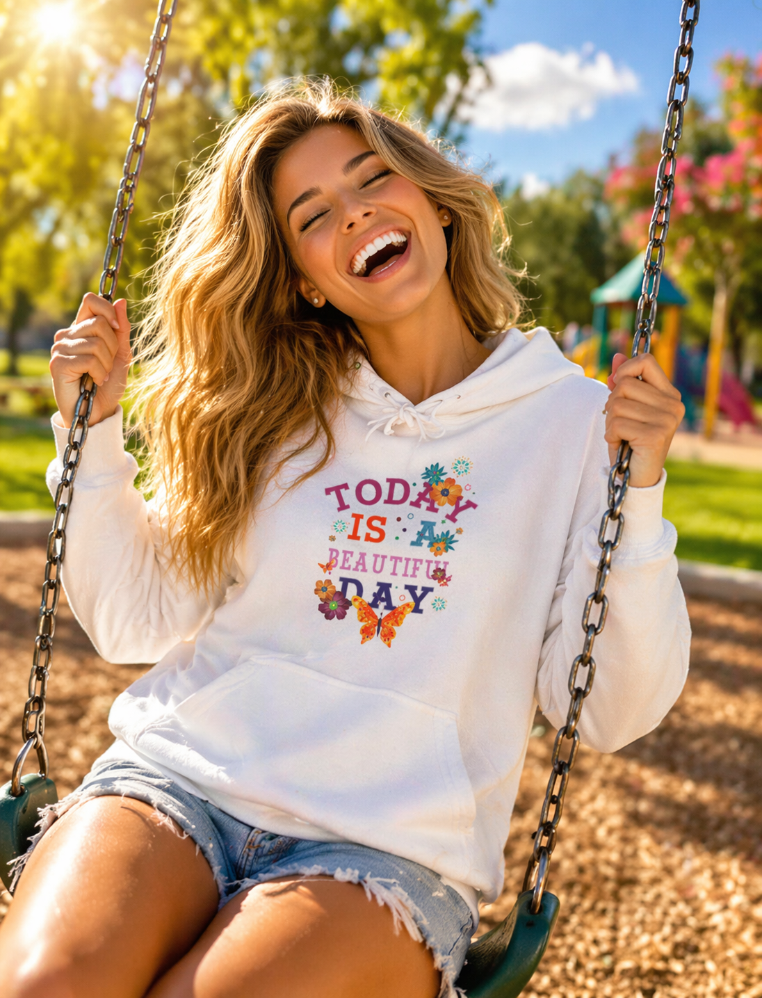 Today Is A Beautiful Day Hoodie |  Inspirational Hoodie | Positive Vibes Sweatshirt | Women’s Cozy Pullover | Unisex Heavy Blend | Hooded Sweatshirt
