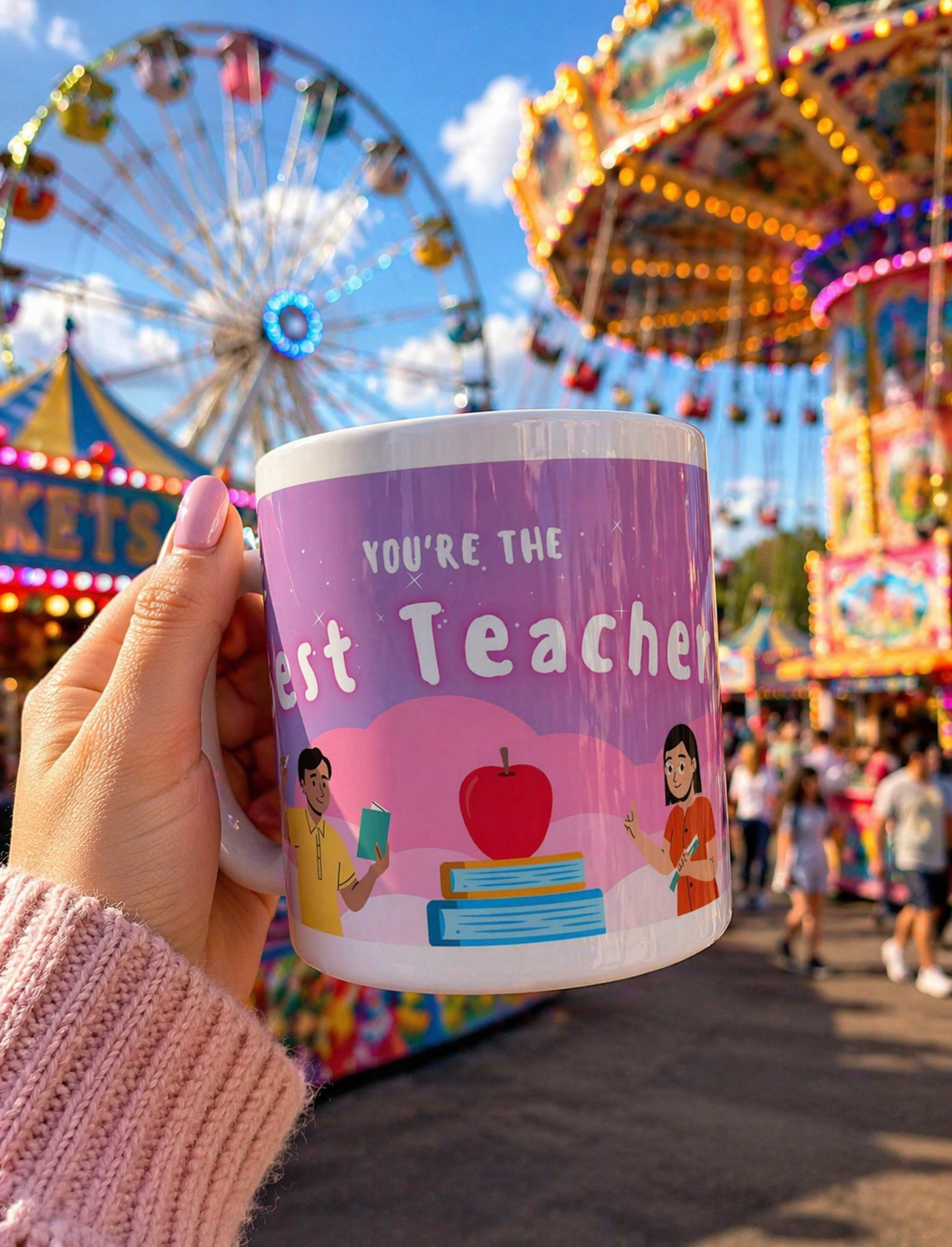 Teacher Mug | Best Teacher Ever Mug | Cute Appreciation Gift for Teachers | Thank You Gift Idea |Ceramic Mug | 11oz | 15oz
