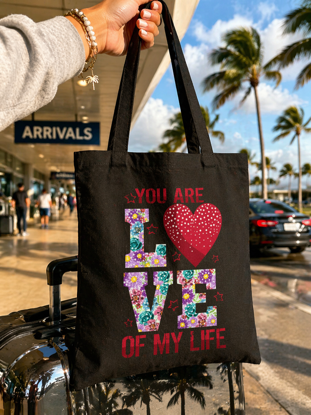 Cotton Canvas Tote Bag | You Are The Love Of My Life Tote Bag | Romantic Canvas Tote Bag for Travel | Everyday Use | Gift