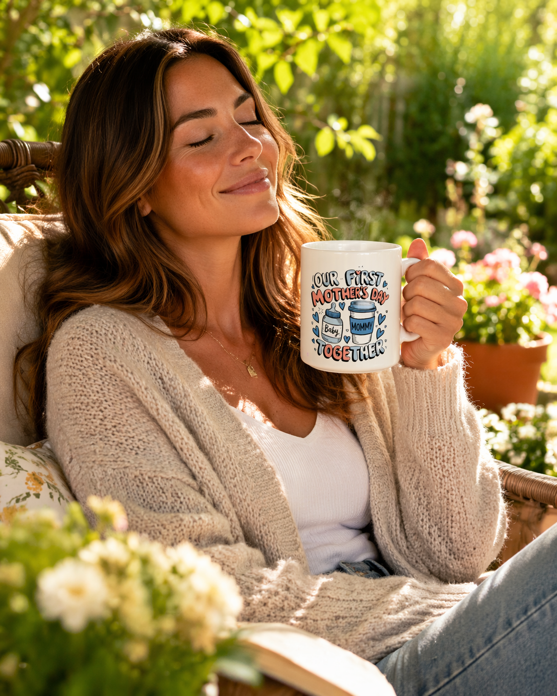 Happy Mother’s Day Mug Gift | Ceramic Coffee Cup for Mum | Relaxation Gift Idea for Mom | Ceramic Mug | 11oz | 15oz