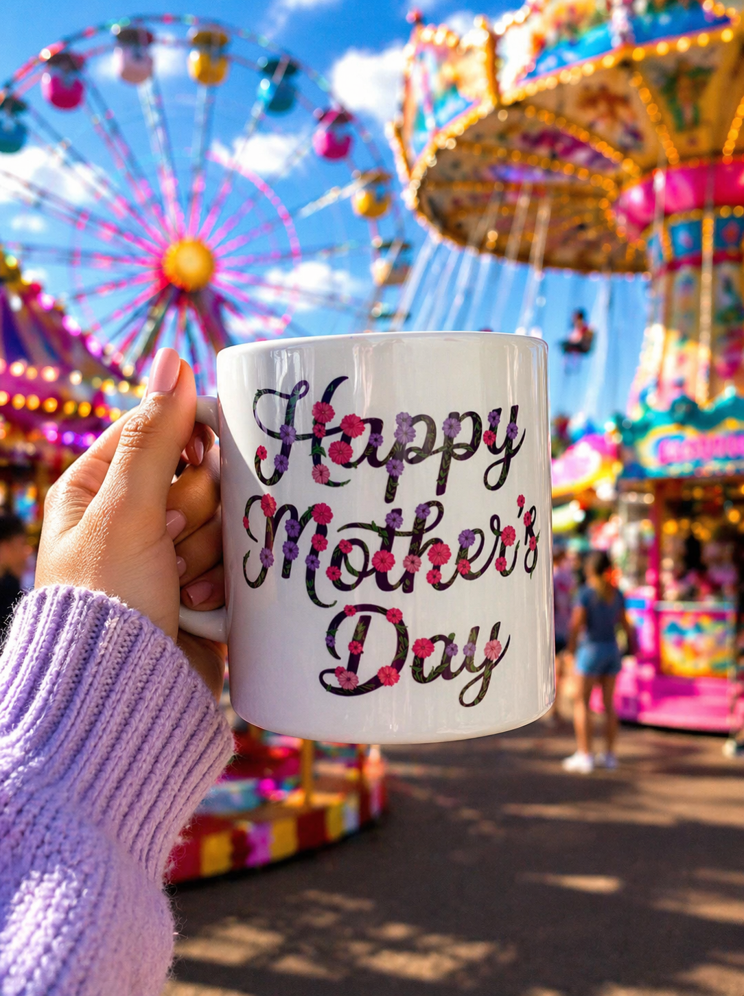 Happy Mother’s Day Mug Gift  | Floral Ceramic Coffee Cup for Mum | Gift Idea for Mom | Ceramic Mug | 11oz | 15oz