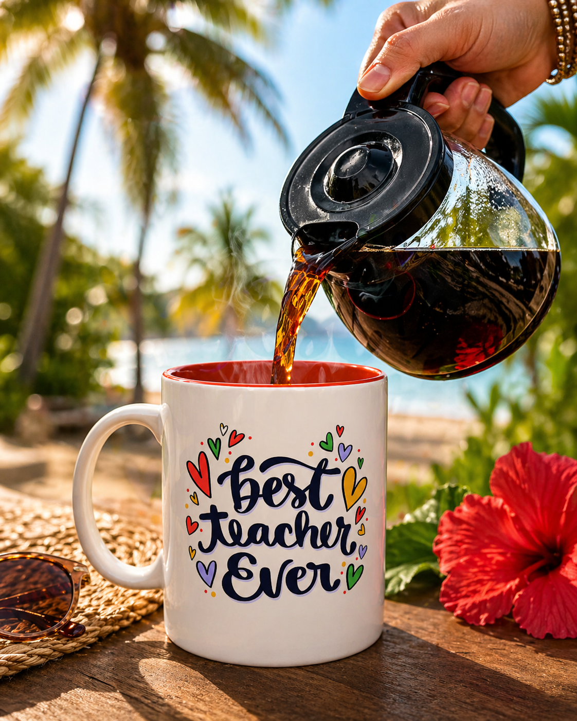 Teacher Appreciation Coffee Mug | Cute Gift for Teachers | Classroom Ceramic Cup | Accent Coffee Mug | 11oz | 15oz