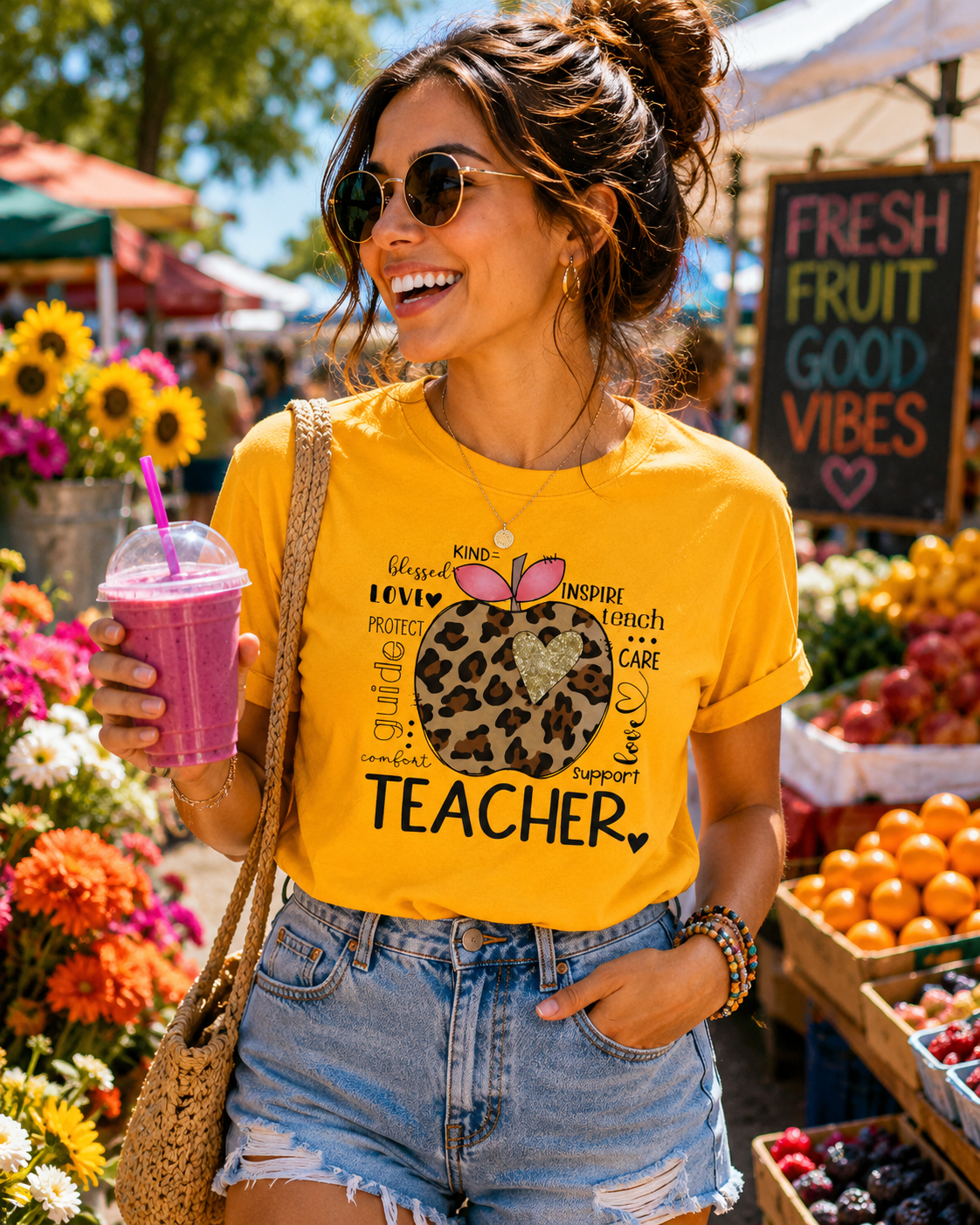 Teacher T-Shirt | Cute Teacher Appreciation Graphic Tee | Unisex Tee