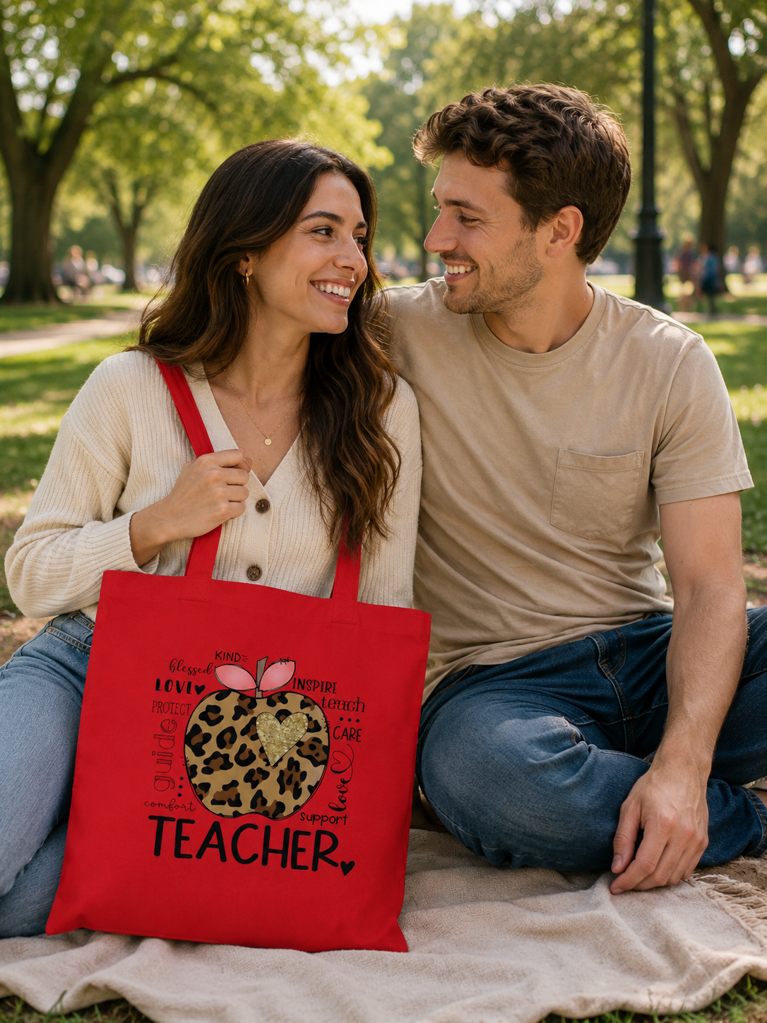 Tote Bag | Cute Teacher Tote | Cotton Tote