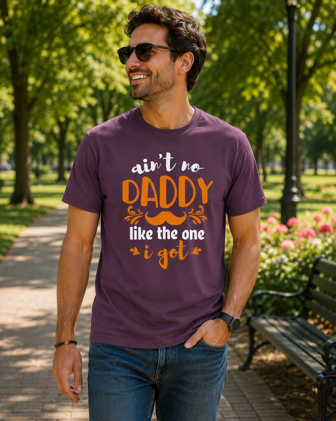Daddy T-Shirt | Fathers Day Gift Tee | Funny Dad Graphic T Shirt