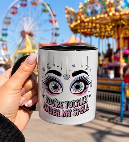 Cute Halloween Coffee Mug | Witchy Ceramic Cup | Spooky Girly Gift | Accent Coffee Mug | 11oz