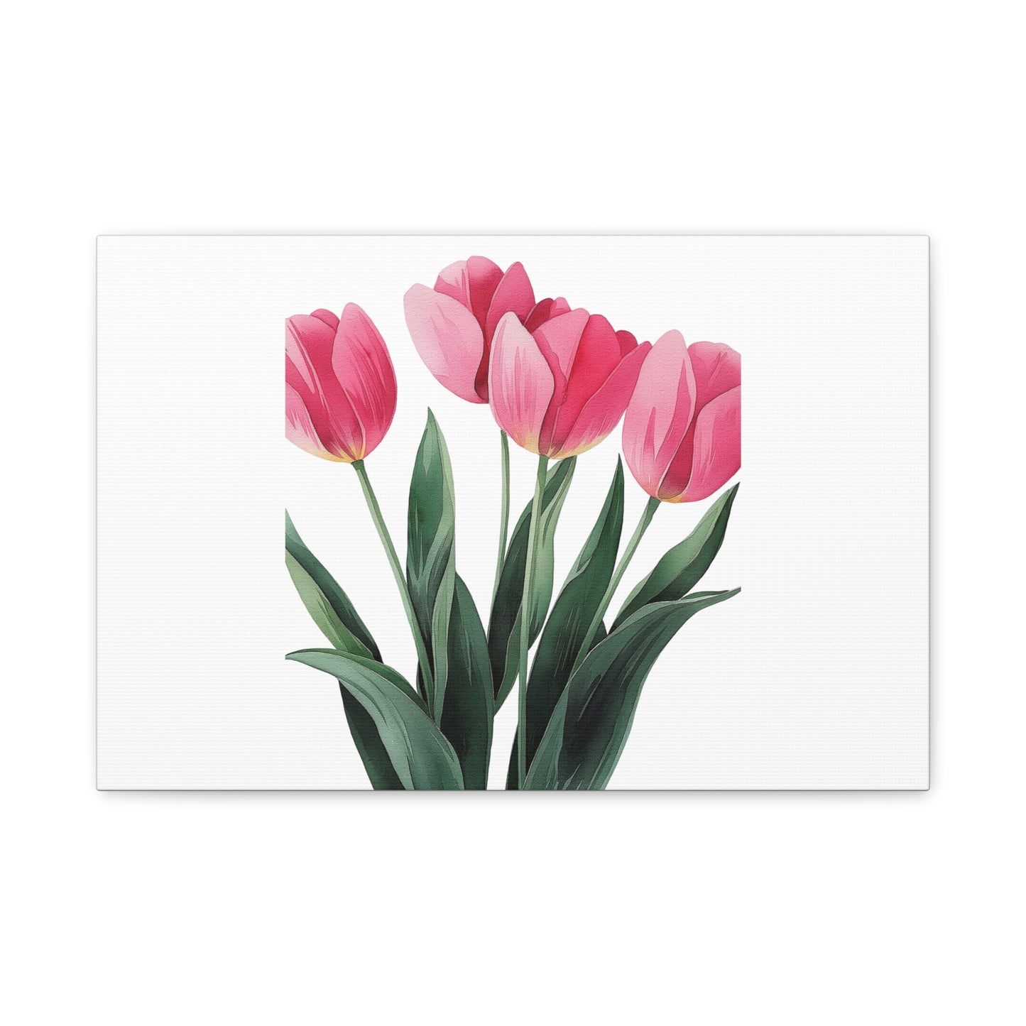 Pink Tulip Bouquet Wall Art Print | Elegant Floral Botanical Decor