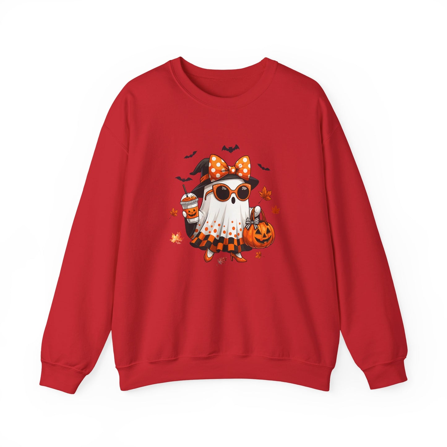 Halloween Ghost Crewneck Sweatshirt | Cute Halloween Ghost Sweatshirt | Spooky Girl Ghost Crewneck | Pumpkin Ghost Sweater | Fall Halloween Sweatshirt | Trendy Autumn Ghost Gift