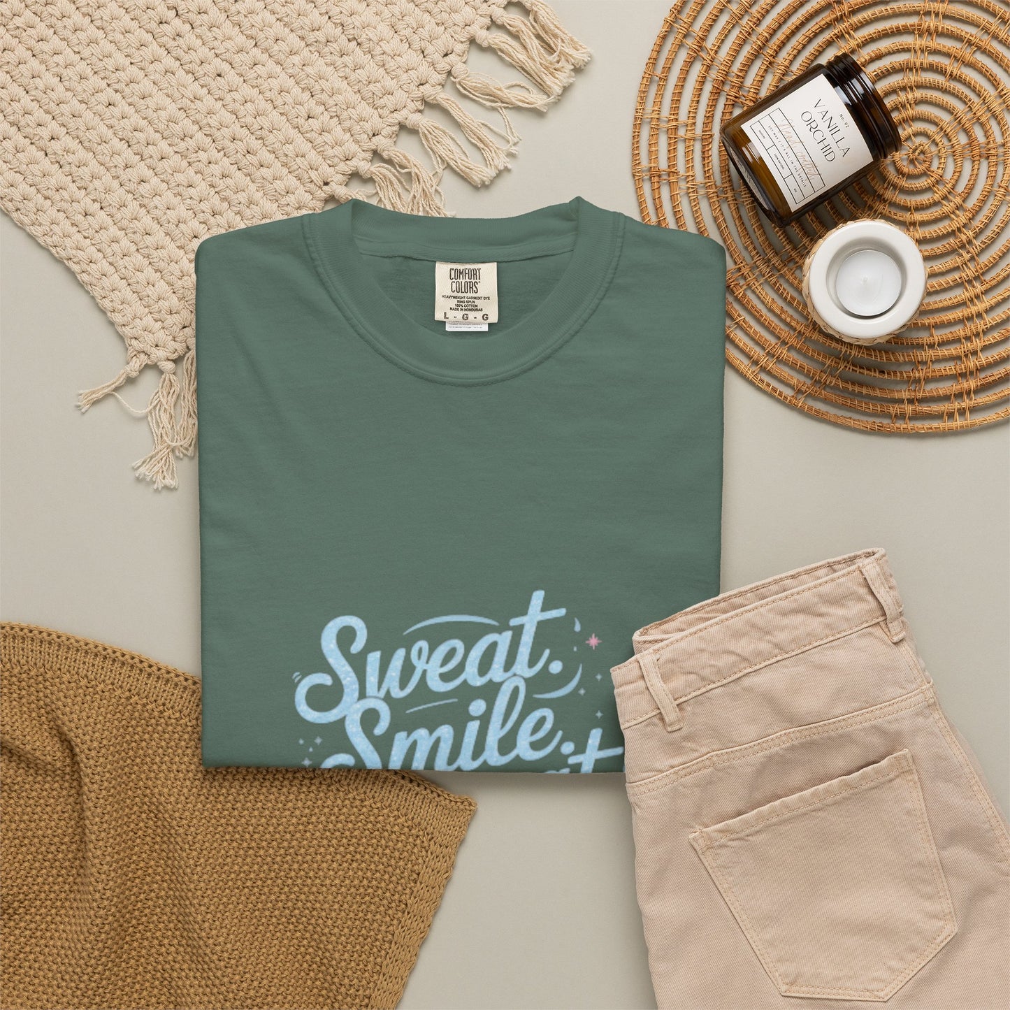 Motivational Mom Fitness Tee | Garment-Dyed T-shirt