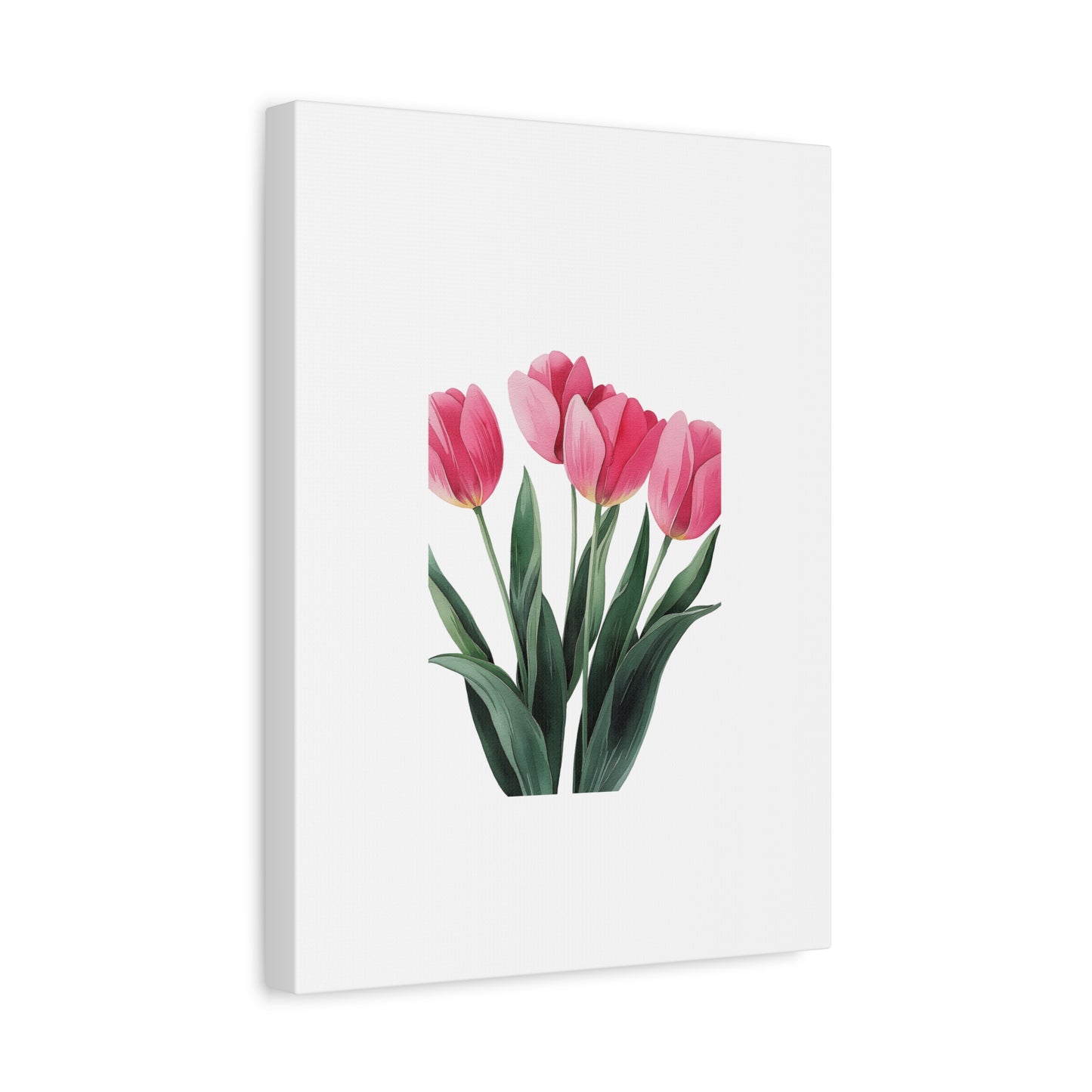 Pink Tulip Bouquet Wall Art Print | Elegant Floral Botanical Decor