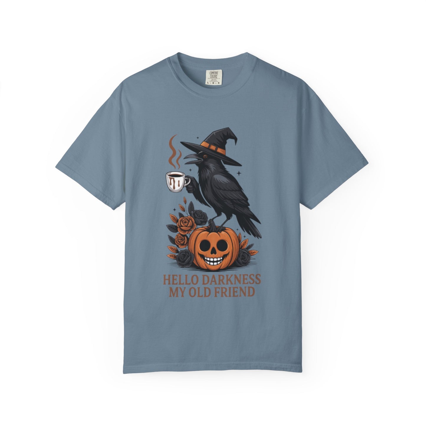 Halloween T-Shirt | Witchy Raven Pumpkin Graphic Tee | Unisex  T-shirt