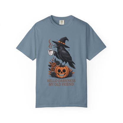 Halloween T-Shirt | Witchy Raven Pumpkin Graphic Tee | Unisex  T-shirt