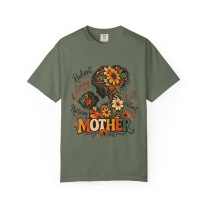 Radiant Loving Mother Graphic T-Shirt | Floral Mom Appreciation Tee