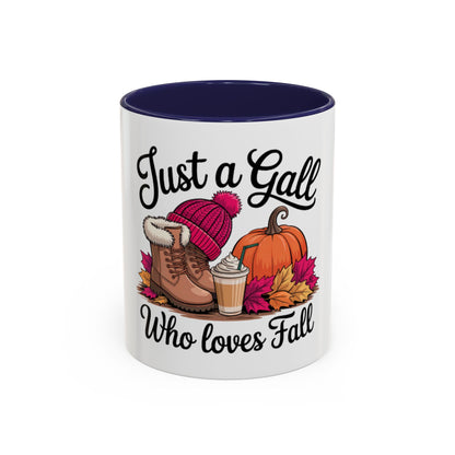 Cute Autumn Coffee Mug | Fall Aesthetic Ceramic Cup | Pumpkin Spice Lover Gift | Accent Coffee Mug  | 11oz