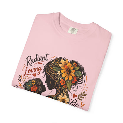 Radiant Loving Mother Graphic T-Shirt | Floral Mom Appreciation Tee