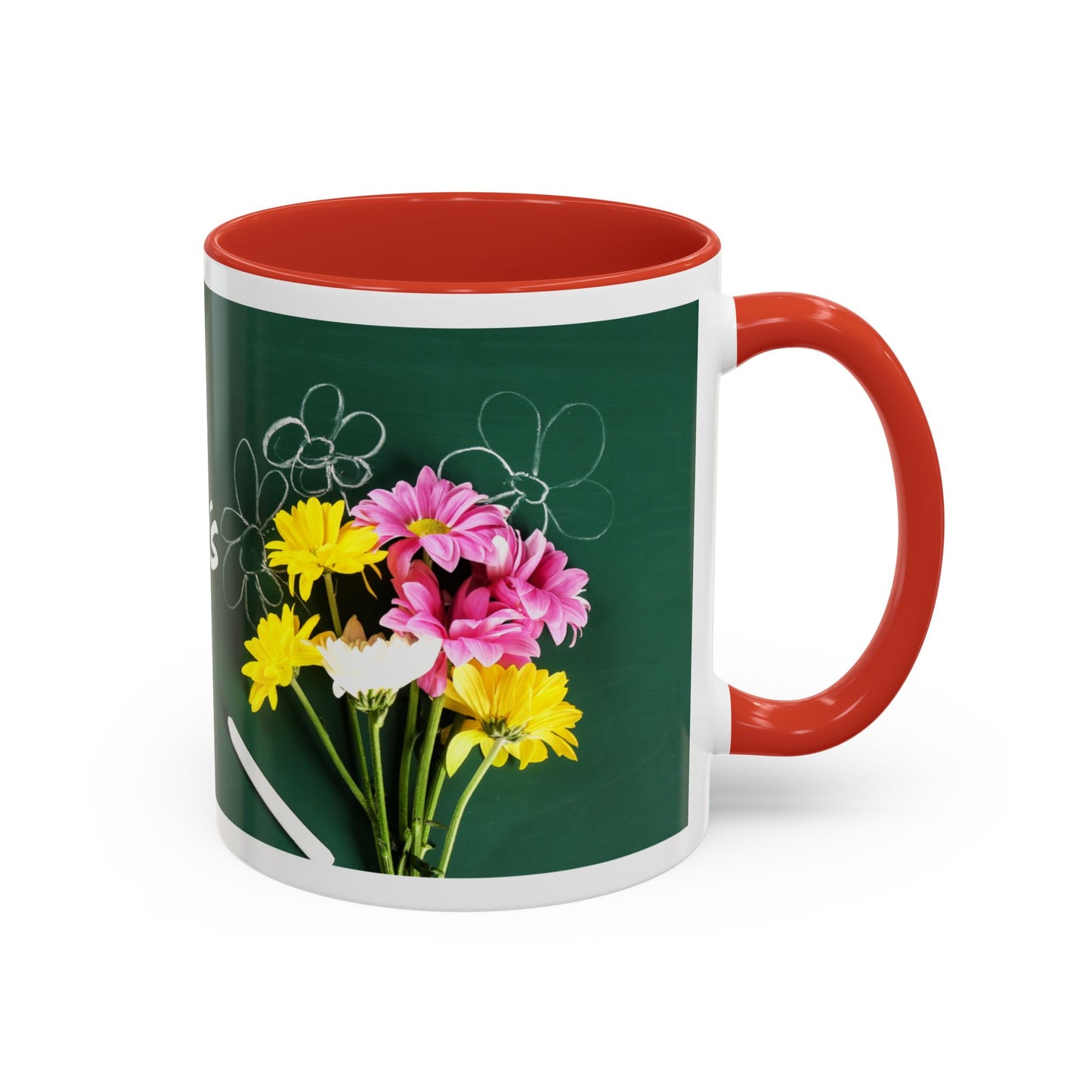 Best Teacher Ever Mug | Cute Appreciation Gift for Teachers | Thank You Gift Idea | Accent Coffee Mug | 11oz | 15oz