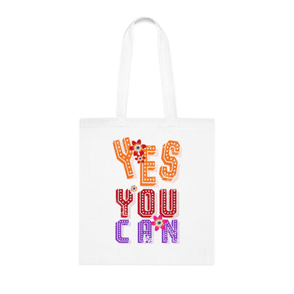 Motivational Canvas Tote Bag for Women, Work, School & Everyday Use | Cotton Tote