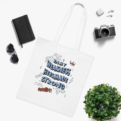 Christian Faith Canvas Tote Bag for Church | Everyday Use Tote | Cotton Tote | Christian Tote Bag