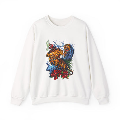 Tiger Graphic Sweatshirt | Tiger Crewneck Unisex Sweatshirt