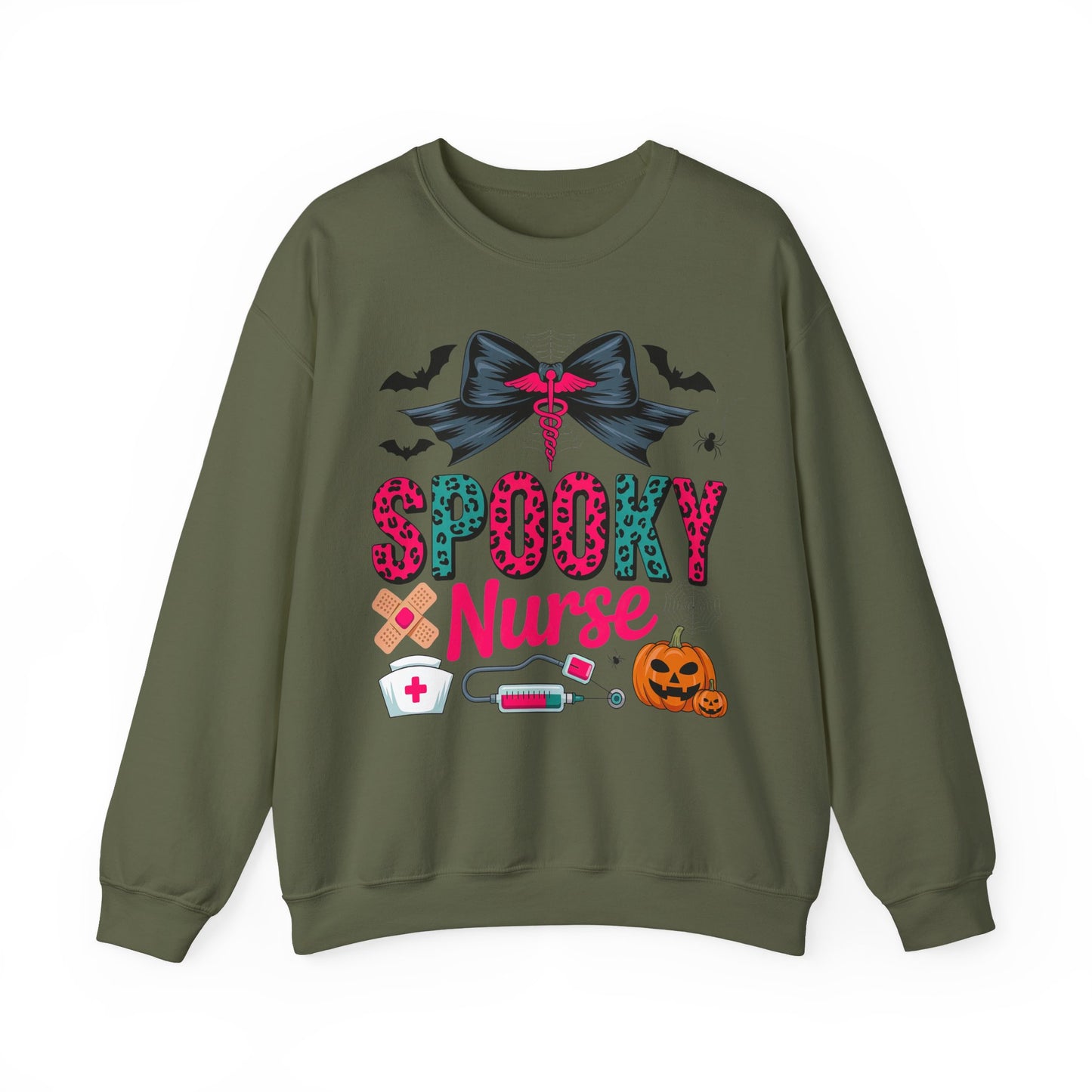 Nurse | Halloween Sweatshirt | Ghost Sweatshirt | Fall Sweatshirt | Pumpkin Sweatshirt | Cozy Sweatshirt | Halloween Top | Halloween Party