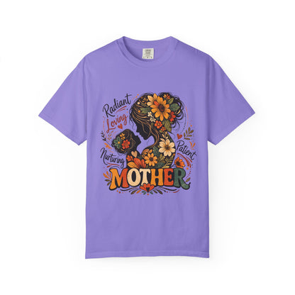 Radiant Loving Mother Graphic T-Shirt | Floral Mom Appreciation Tee