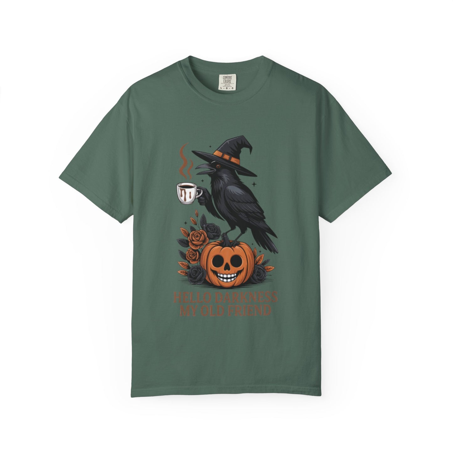 Halloween T-Shirt | Witchy Raven Pumpkin Graphic Tee | Unisex  T-shirt