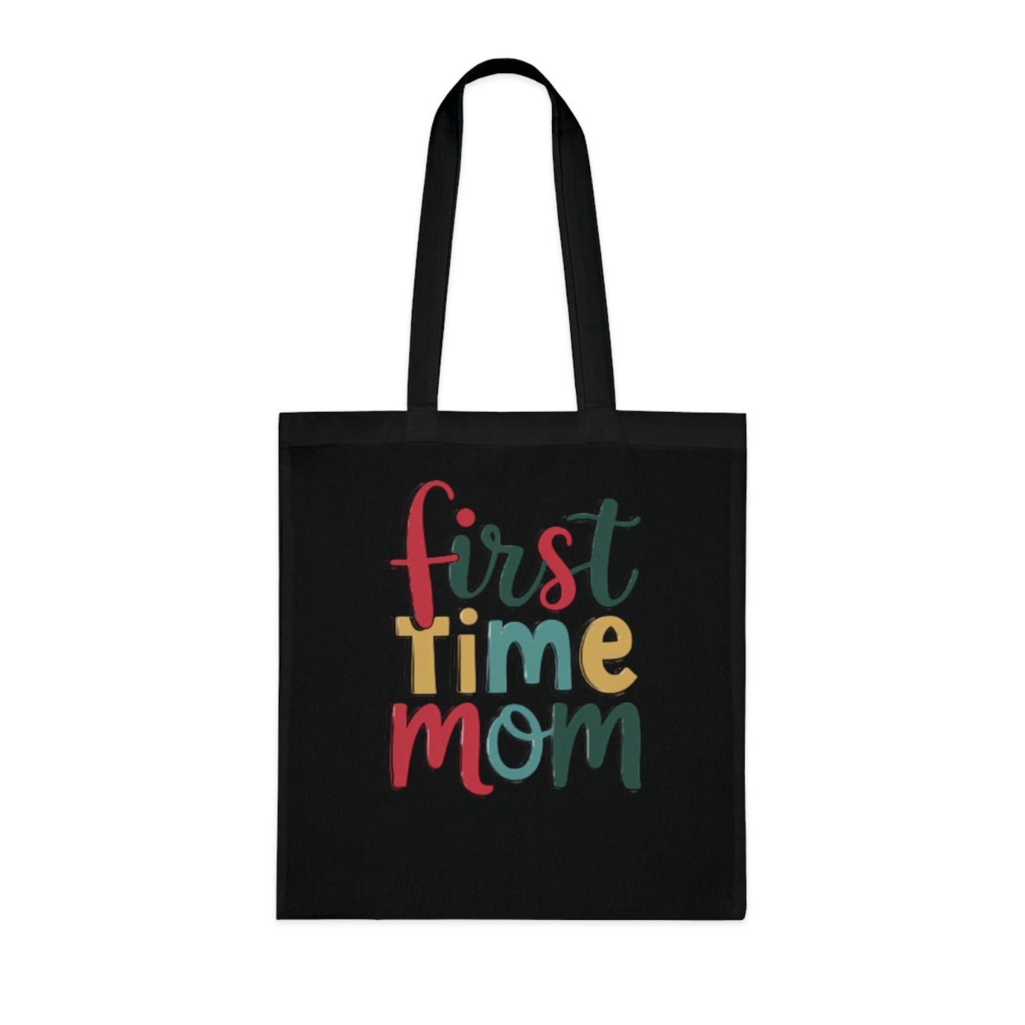 First Time Mom Cotton Tote Bag | Cute New Mom Gift  |Pregnancy gift | First time mama | Soft aesthetic mom tote |Trendy mom tote |  Postpartum gift & Mother’s Day