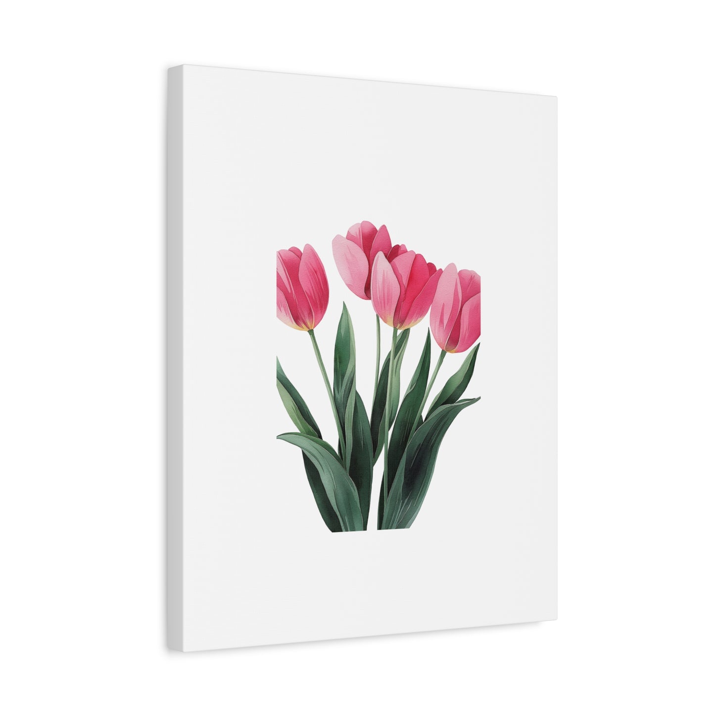 Pink Tulip Bouquet Wall Art Print | Elegant Floral Botanical Decor