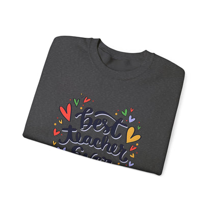 Unisex Best Teacher Ever Sweatshirt | Teacher Gift Crewneck | Appreciation Gift for Teachers | Cute Back to School Sweatshirt