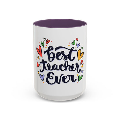Teacher Appreciation Coffee Mug | Cute Gift for Teachers | Classroom Ceramic Cup | Accent Coffee Mug | 11oz | 15oz