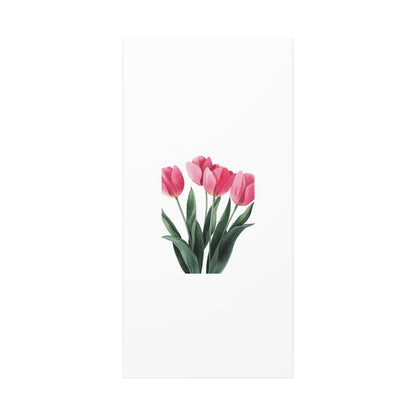 Pink Tulip Bouquet Wall Art Print | Elegant Floral Botanical Decor