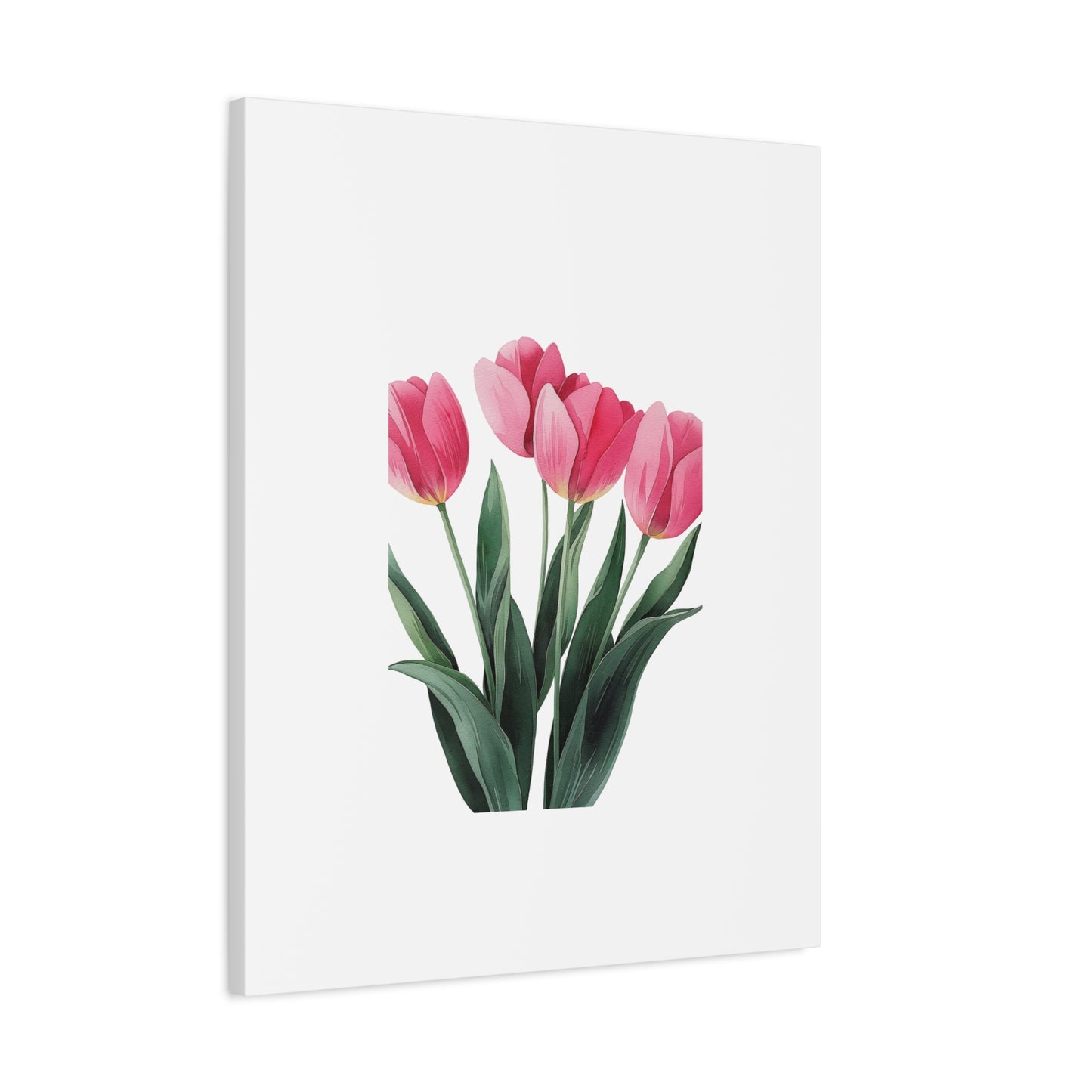 Pink Tulip Bouquet Wall Art Print | Elegant Floral Botanical Decor