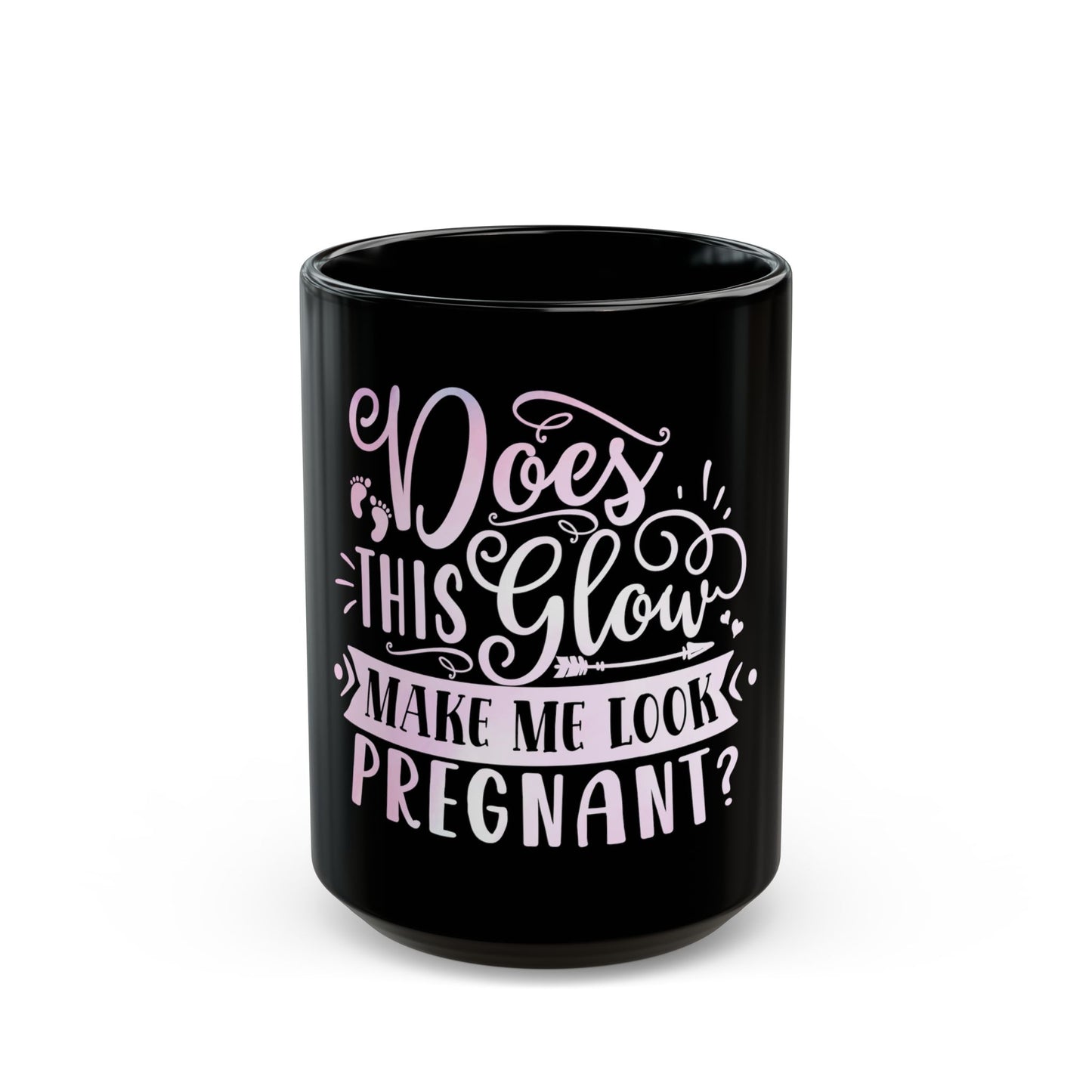 Black mug: "Does this glow | GrindGlow Apparel