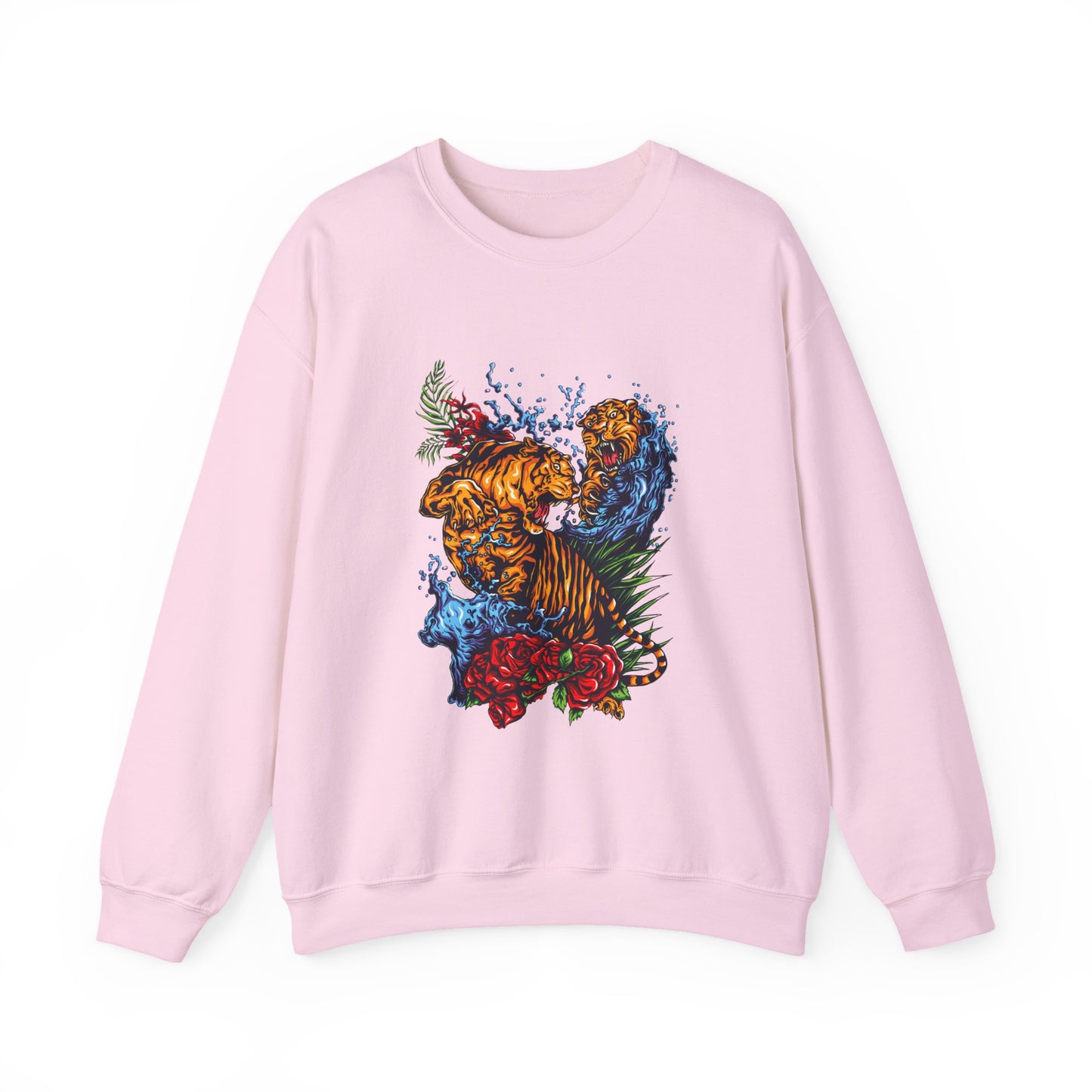 Tiger Graphic Sweatshirt | Tiger Crewneck Unisex Sweatshirt