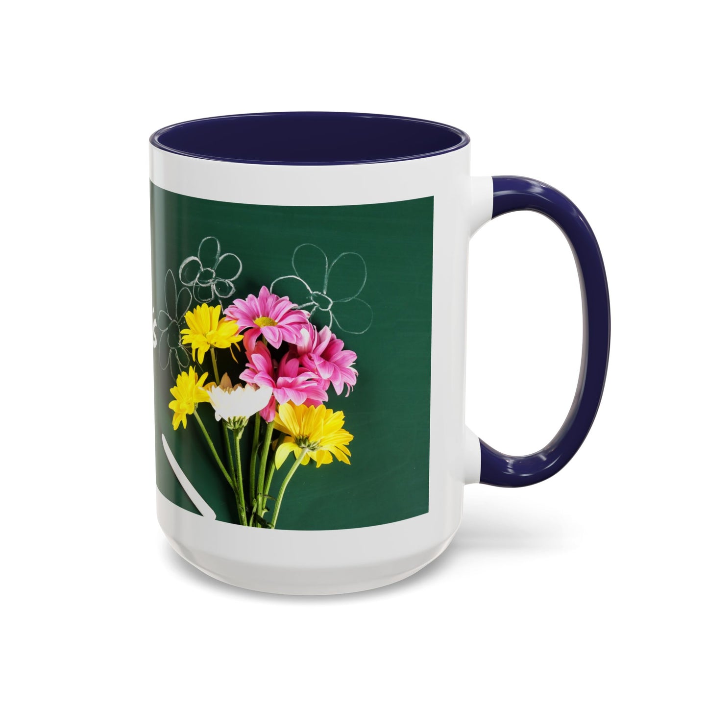 Best Teacher Ever Mug | Cute Appreciation Gift for Teachers | Thank You Gift Idea | Accent Coffee Mug | 11oz | 15oz
