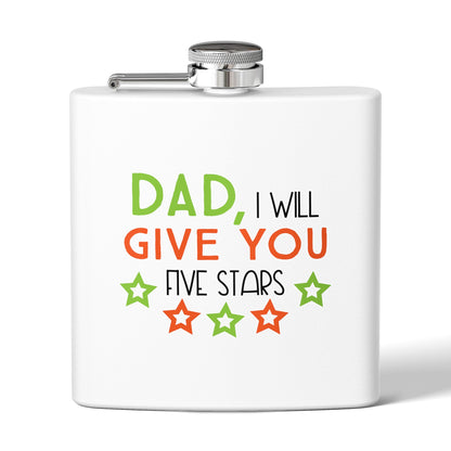 Funny Gift for Dad | Father’s Day Hip Flask | Dad Gift for Husband | Grandpa | New Dad Flask  I Stainless Steel 6oz | Gift Flask