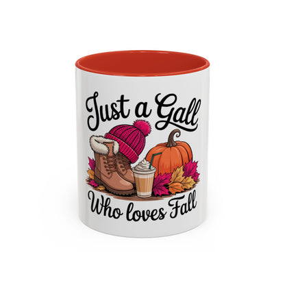 Cute Autumn Coffee Mug | Fall Aesthetic Ceramic Cup | Pumpkin Spice Lover Gift | Accent Coffee Mug  | 11oz
