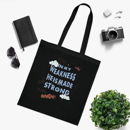 Christian Faith Canvas Tote Bag for Church | Everyday Use Tote | Cotton Tote | Christian Tote Bag