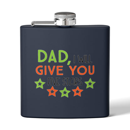 Funny Gift for Dad | Father’s Day Hip Flask | Dad Gift for Husband | Grandpa | New Dad Flask  I Stainless Steel 6oz | Gift Flask