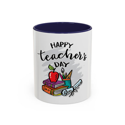 Happy Teacher’s Day Mug | Teacher Appreciation Coffee Mug | Cute Classroom Gift, Ceramic Teacher Cup