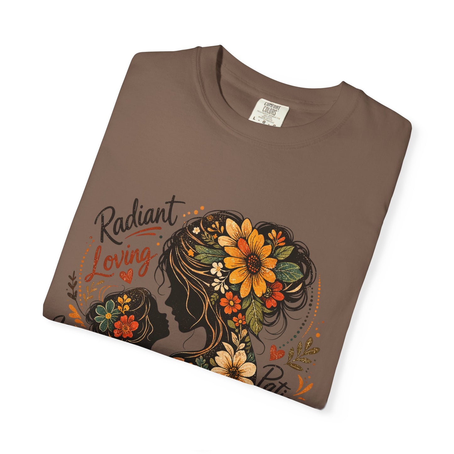Radiant Loving Mother Graphic T-Shirt | Floral Mom Appreciation Tee