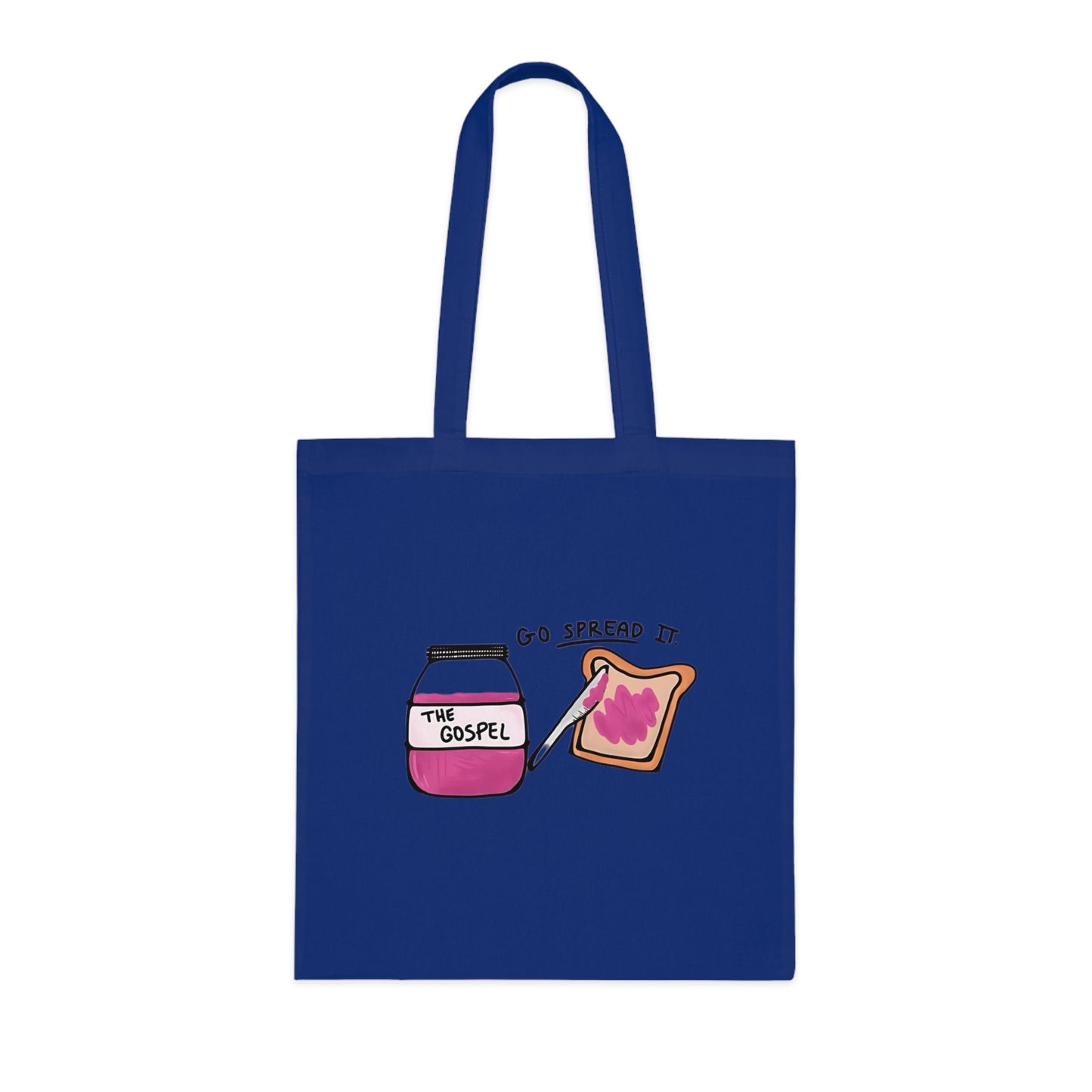 Tote Bag | Go Spread It | Go Spread The Gospel Tote Bag | Christian Canvas Tote Bag for Church | Bible Study | Everyday Use