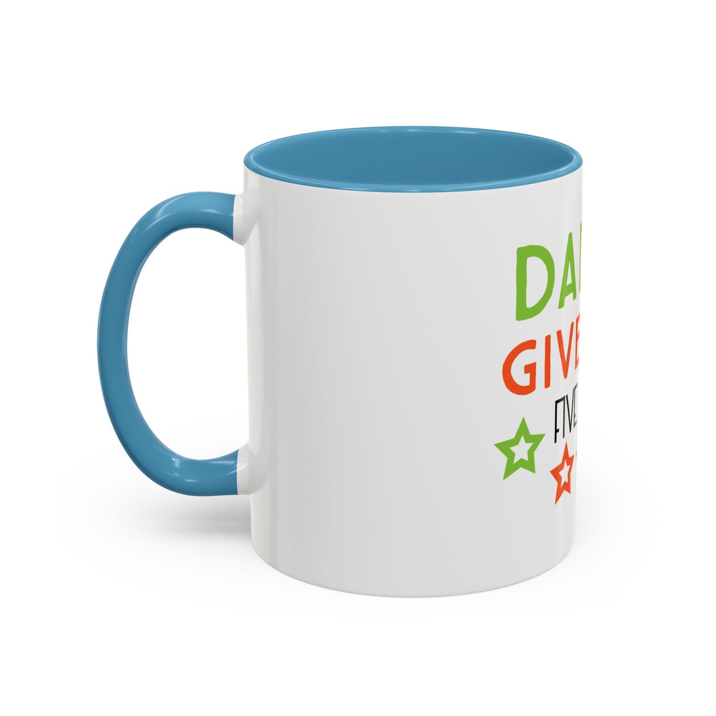 Coffee Cup | Dad I Will Give You Five Stars Mug | Funny Dad Gift | Father’s Day Mug | Cute Gift for Dad from Kids | Dad Coffee Mug