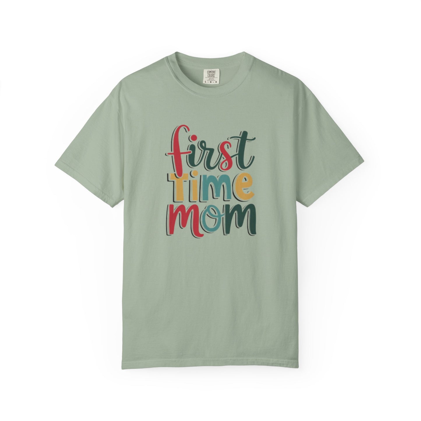 First Time Mama Tee | Trendy Motherhood Shirt for New Moms | Gift for Her | New Mom T-Shirt |‘First Time Mom’ Cute Graphic Tee | Perfect Baby Shower Gift